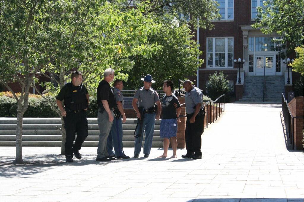 Around 10 a.m. this morning Mississippi State Universitys emergency notification system alerted campus of an active shooter on campus. No injuries were reported and the suspect, freshman Bill Nguyen, is in police custody. 