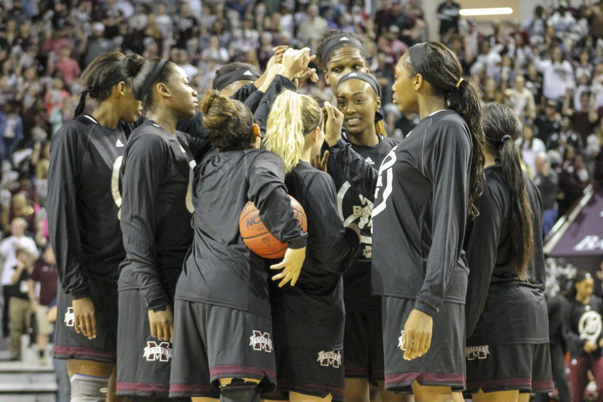 Mississippi+State+University%26%238217%3Bs+Women%26%238217%3Bs+basketball+team+huddled+up+to+prepare+for+the+game+against+Ole+Miss+on+Sunday.+The+MSU+women+won+72-63.%26%23160%3B