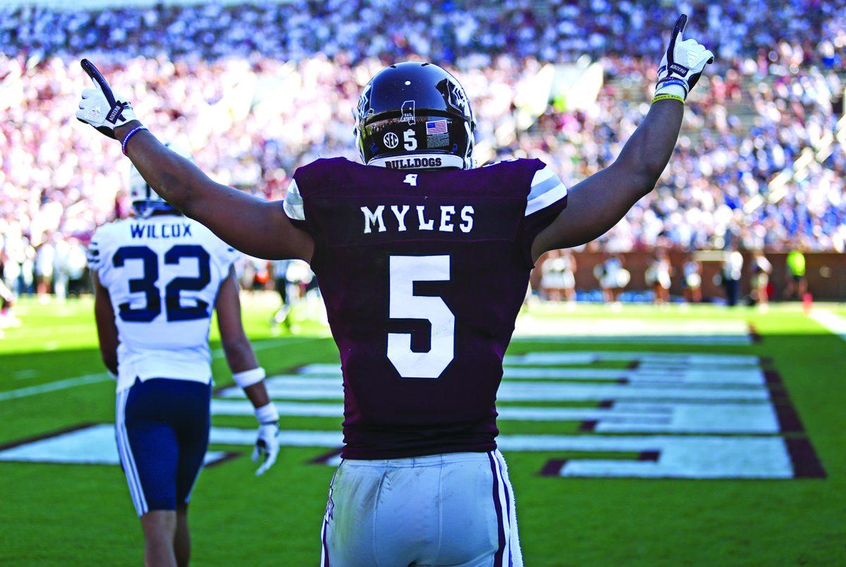 Gabe+Myles%2C+senior+receiver+from+Starkville%2C+celebrates+as+one+of+his+teammates+scores+a+touchdown+in+MSU%26%238217%3Bs+35-10+win+over+BYU.