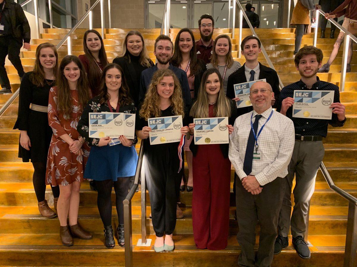 Members of The Reflector staff attended this year&#8217;s Southeastern Journalism Conference in Murfreesboro, Tennessee. Their awards included placements in Best News Writer, Best Arts and Entertainment Writer, Best Opinion Writer and Best Special Event Reporter.