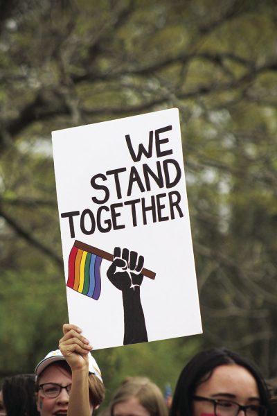 In support of the LGBTQ+ community, people marched and held signs at the second annual Starkville Pride Parade.