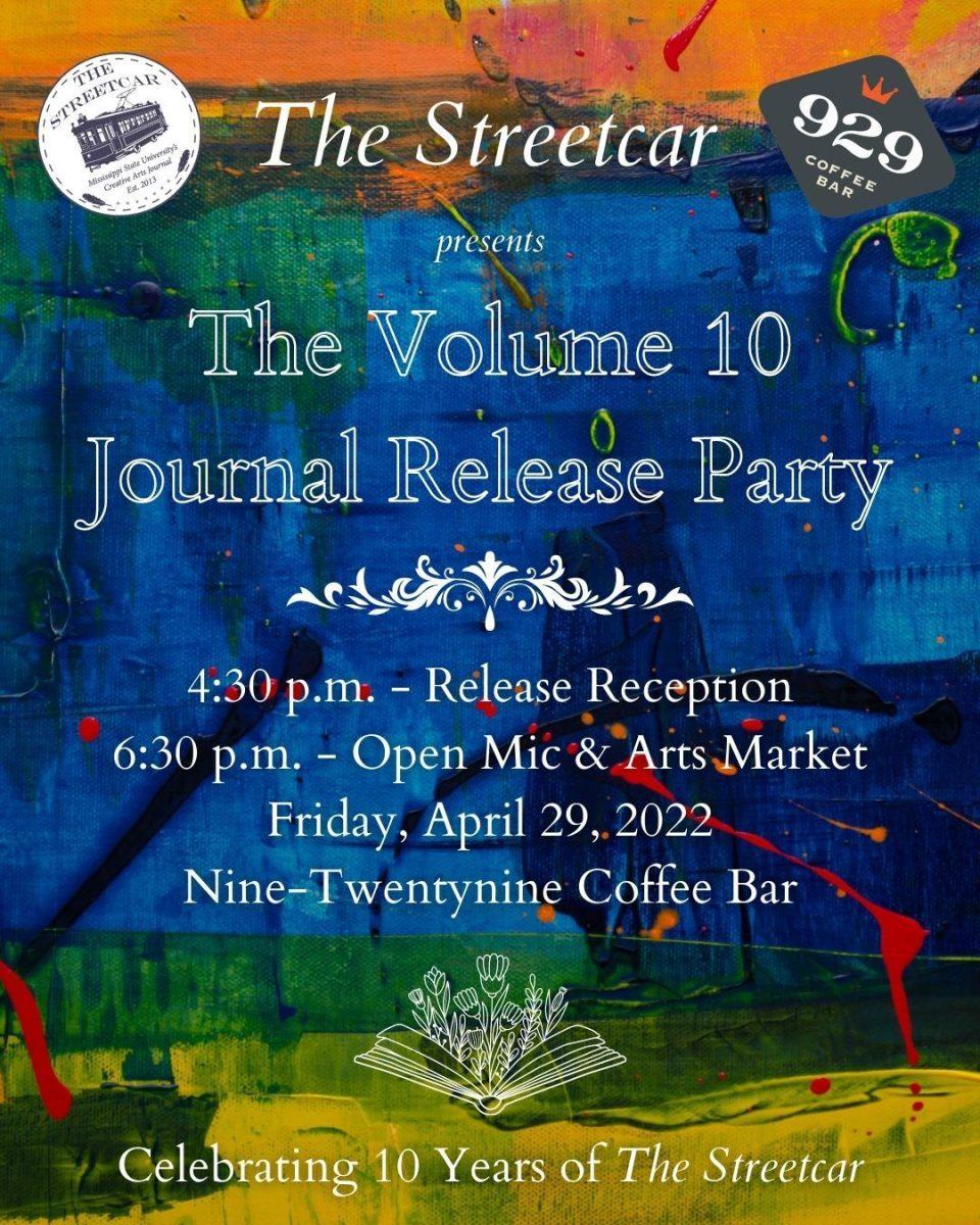 The Streetcar will celebrate its 10th year of production with a release party followed by an arts market at Nine-Twentynine Coffee Bar.