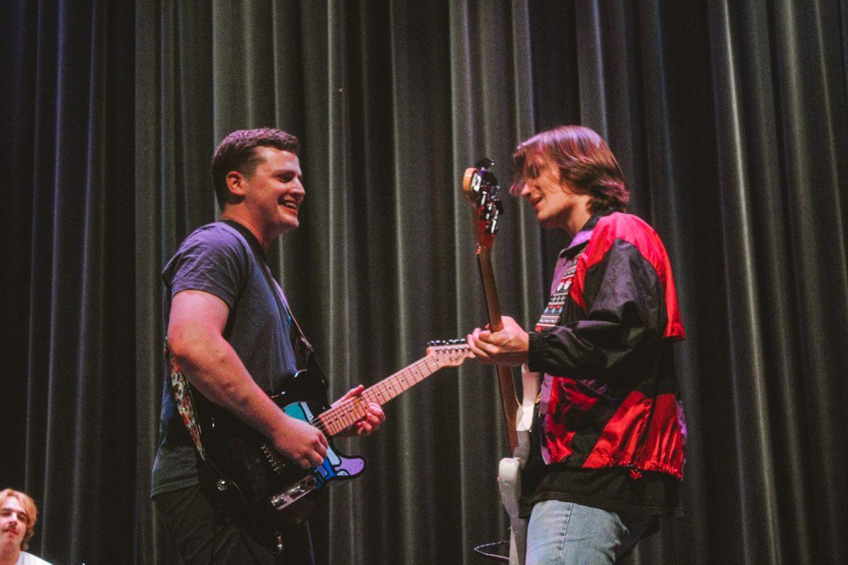 Guitarist Justin Yates and bassist Ried Smith rocked the stage at this year’s Battle of the Bands. The band will open at Bulldog Bash.