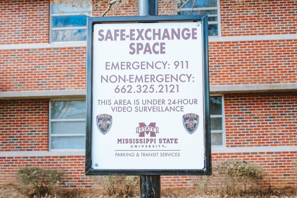 Safe exchange zone placed in front of MSU PD