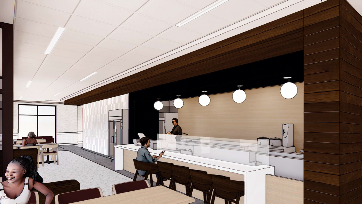 A tentative rendering of the new sushi restaurant coming to Lee Boulevard.
