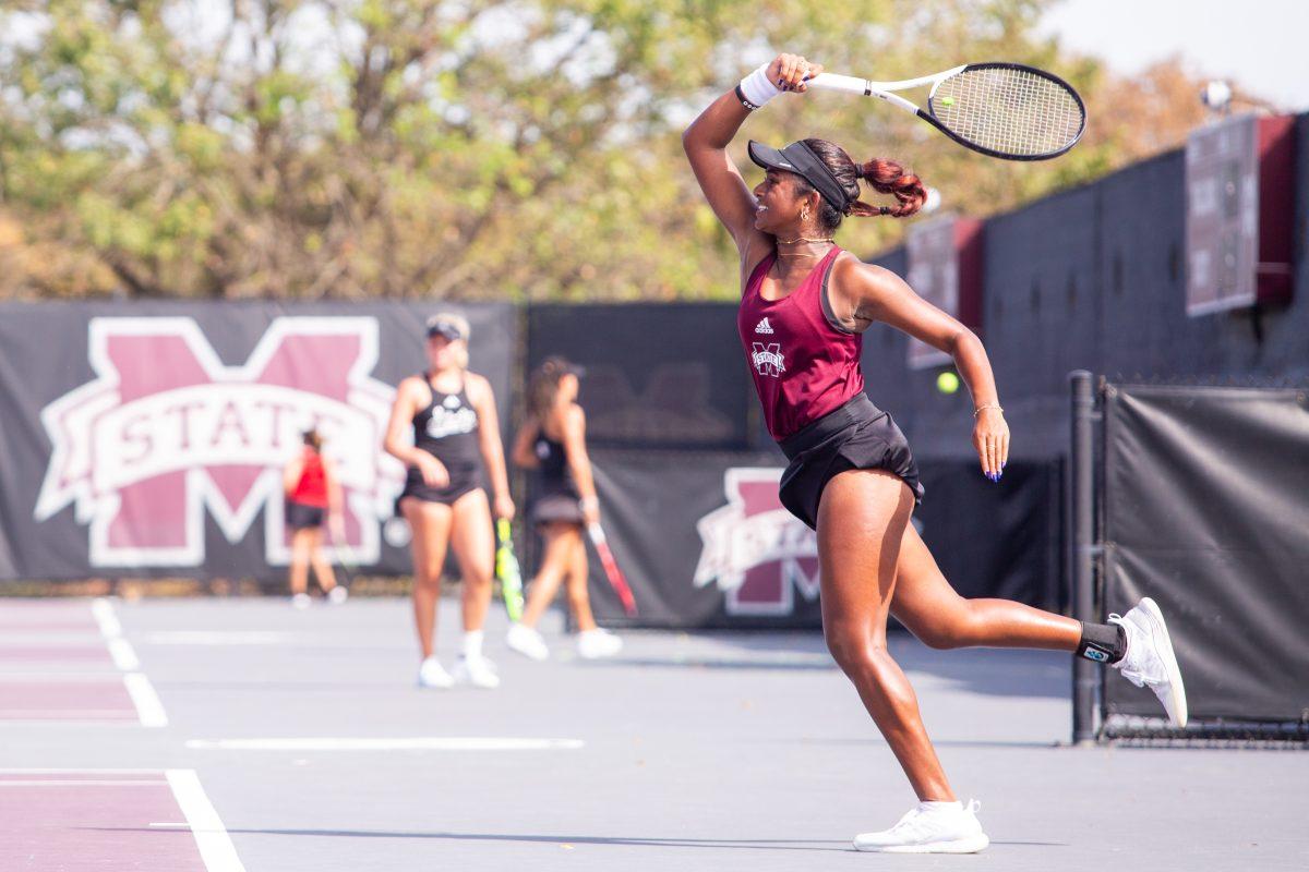 MSU Canadian Dharani Niroshan holds a 4-4 doubles record.