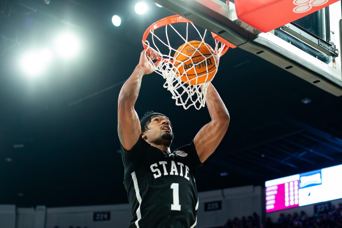 Mississippi State’s Tolu Smith (#1) during the game between the Mississippi State Bulldogs and the Vanderbilt Commodores at Humphrey Coliseum in Starkville, MS. 