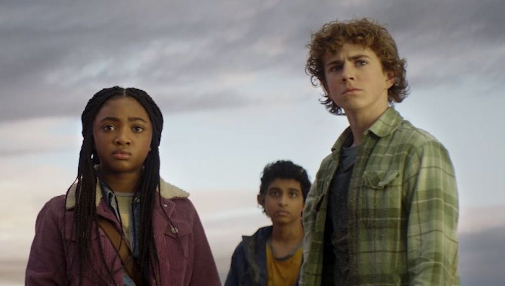 Leah Sava Jeffries, Aryan Simhadri and Walker Scobell star in “Percy Jackson and the Olympians.”