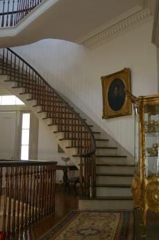 The stairwell leading to the third floor in Waverly Mansion is supposedly where the ghost of a little girl haunts.