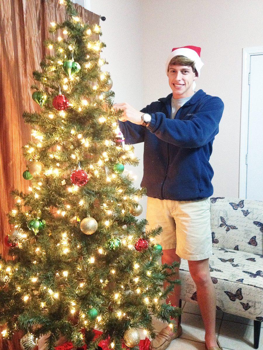Dane+Knight+shared+a+love+for+Christmas+with+his+roommates%2C+Kaitlyn+Gex+and+Alex+Maxwell.+They+put+up+a+full-size+Christmas+tree+early+on+Nov.+5.+Knight%2C+who+died+on+Nov.+8%2C+studied+biological+sciences+at+MSU+and+wanted+to+attend+nursing+school.+Knights+friends+remember+his+smile+brightening+their+day.%26%23160%3B