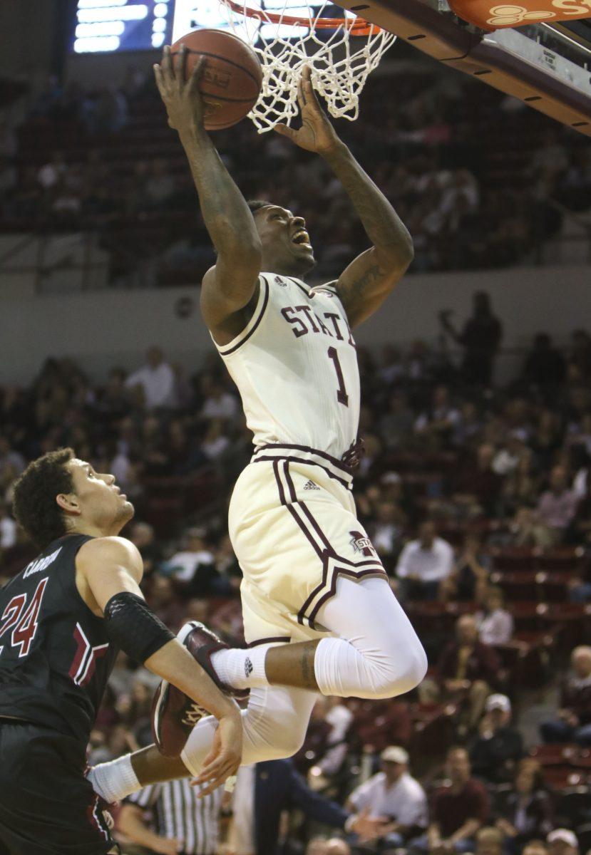 Senior guard Craig Sword goes up for two of his 14 points in a 68-58 home win over South Carolina on Saturday.