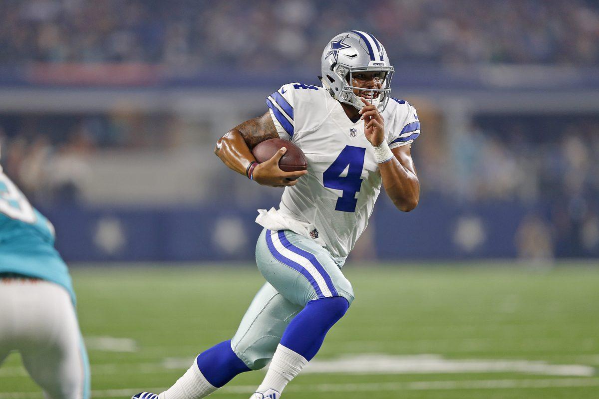 Dak Prescott is the first starting quarterback from Mississippi State University since 1979. He leads the Cowboys against the Giants in week one.  
