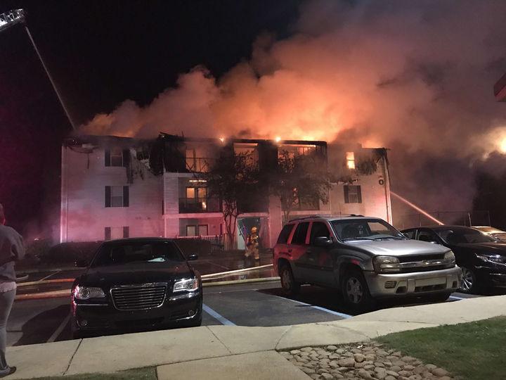 Avalon Apartment Building O erupted in flames late Thursday night. No casualties were reported.