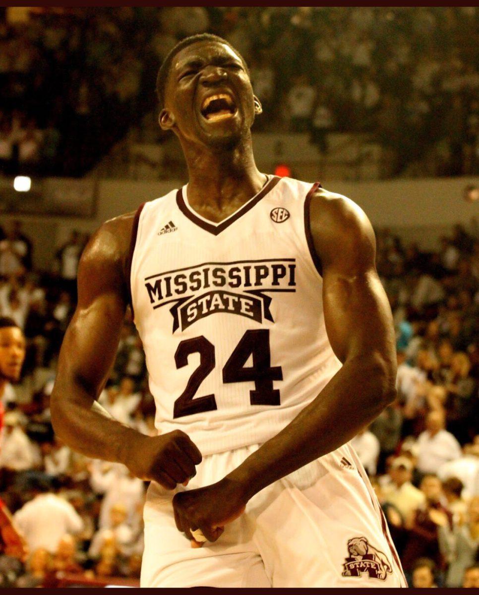 Abdul+Ado+celebrates+during+Mississippi+State+Universitys+79-62+victory+over+rival+Ole+Miss.%26%23160%3B