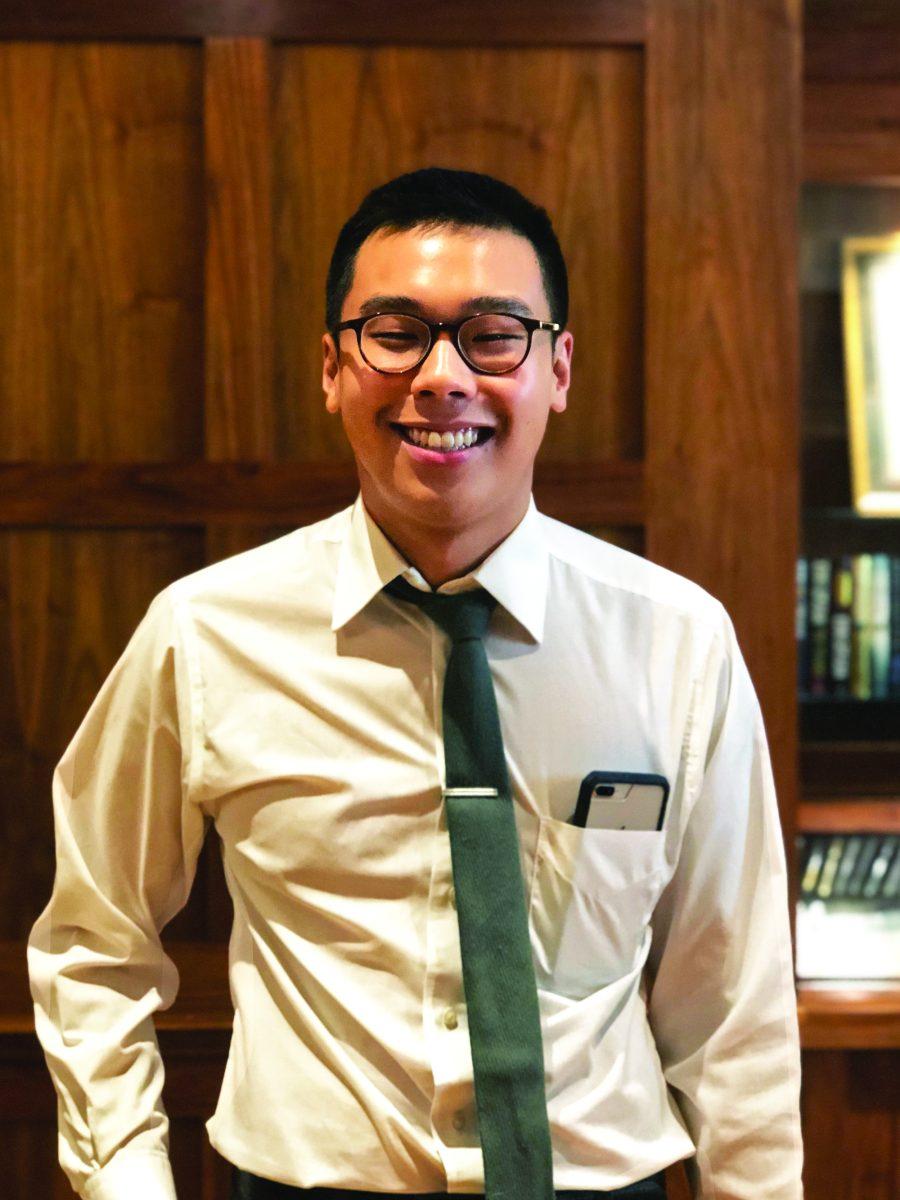 Civil Engineering major Phong Ly of Brandon, Mississippi celebrates becoming Mississippi State Universitys first-ever recipient of the Astronaut Scholarship last Wednesday.