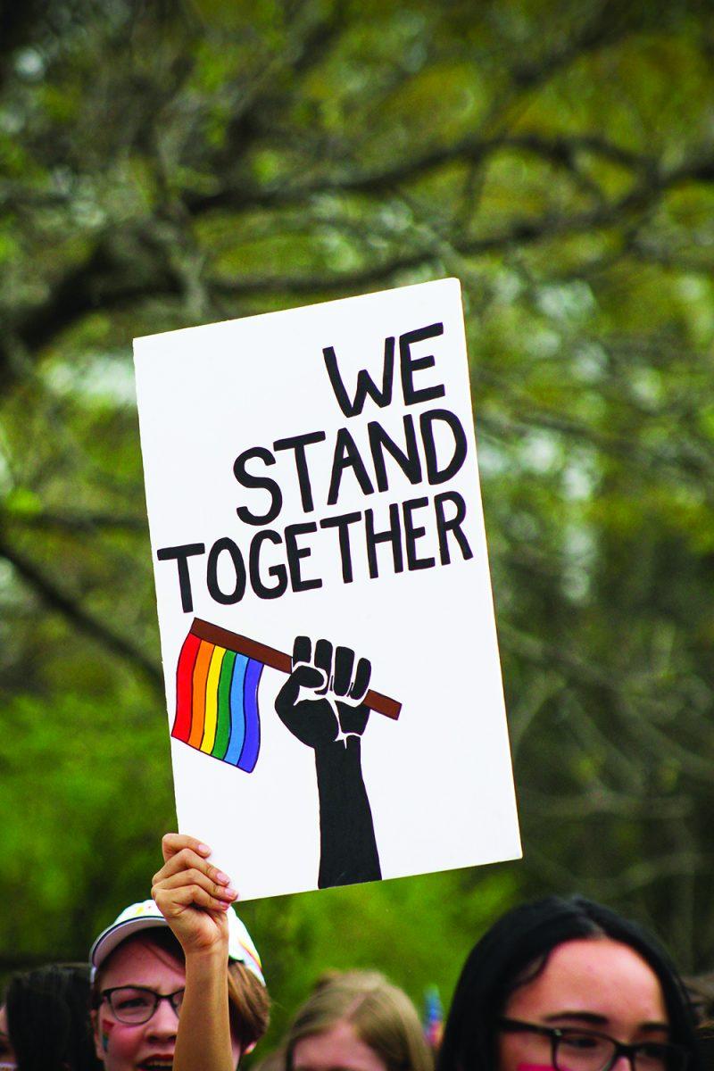 In+support+of+the+LGBTQ%2B+community%2C+people+marched+and+held+signs+at+the+second+annual+Starkville+Pride+Parade.