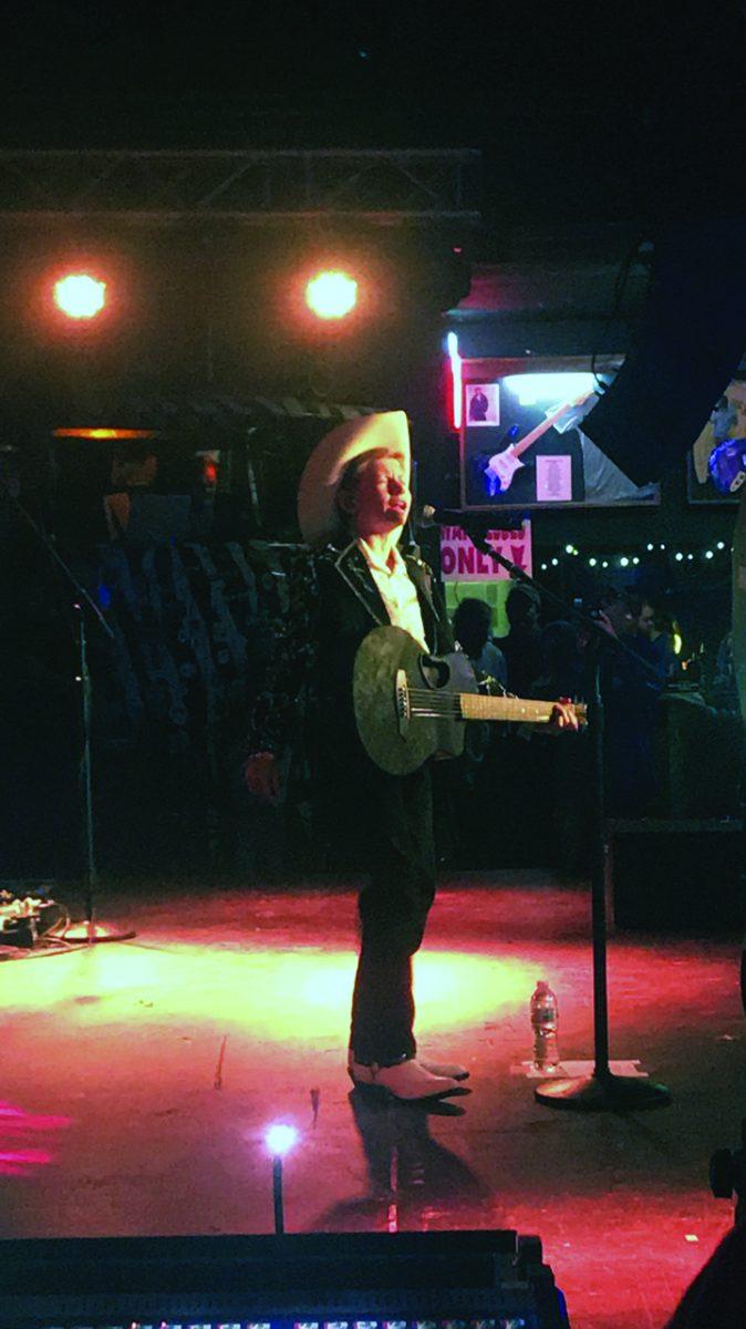 Mason Ramsey performs at Rick’s Cafe’s main stage for MSU students and the Starkville community on March 23.