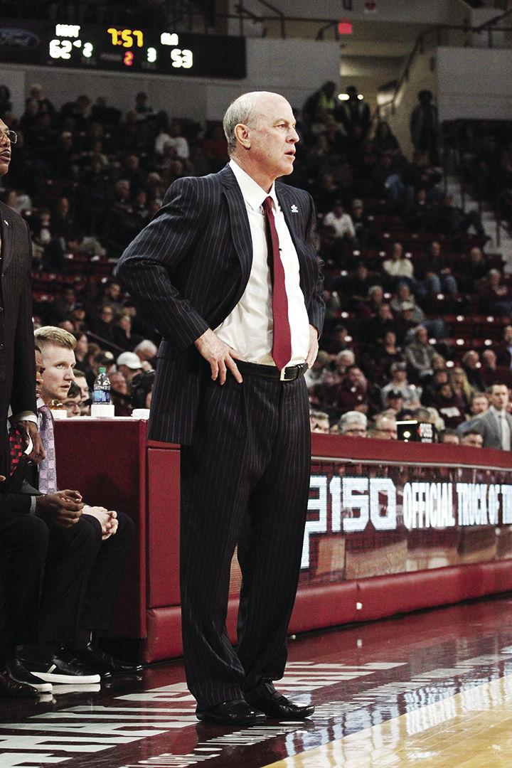 MSU’s Ben Howland shows a look of disgust in a game against Alabama on February 12th. 