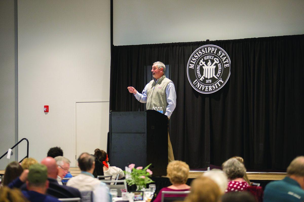 Head football coach Joe Moorhead speaks about the positive experiences he has had in Mississippi since moving here for his first football season at MSU. Moorhead was the keynote speaker for the first annual Collegiate Recovery Community breakfast, hosted at The Mill.