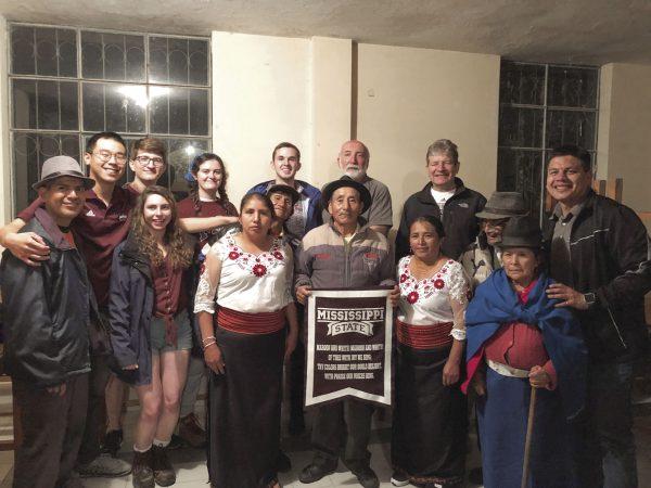 MSU’s Engineering Without Borders chapter won first place in the Community-Engaged Service category of MSU’s annual Community Engagement Awards. They received $3,000 to go towards their water supply infrastructure project in Santa Teresita, Ecuador.