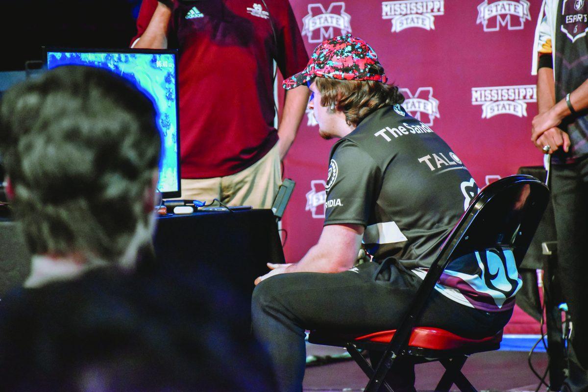 <p><span>Mississippi State University Esports team member participating in the 2019 Egg Bowl.</span></p>