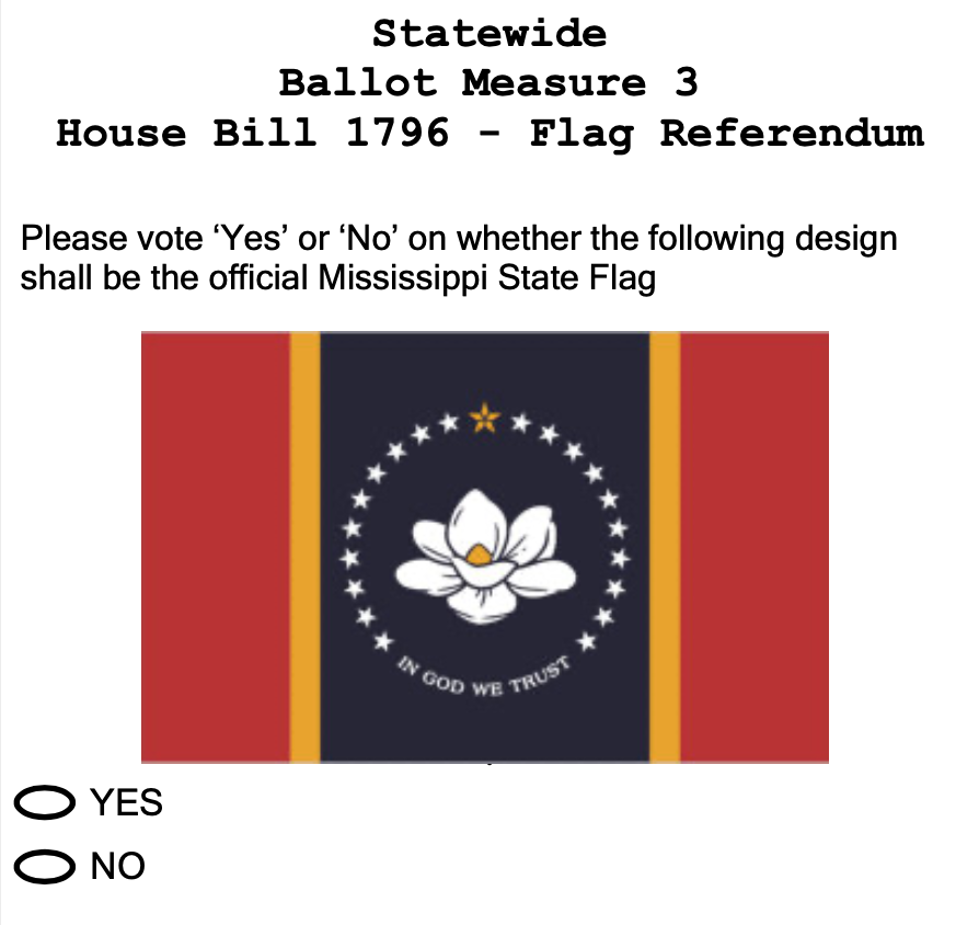 Mississippi voters look to the In God We Trust Flag this November