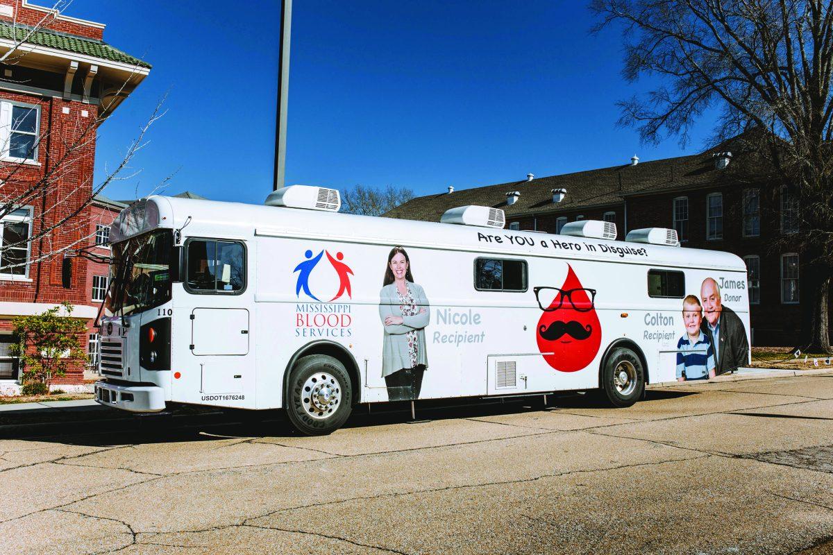 Mississippi Blood Services hosted their blood drive in front of the Colvard Student Union to make donating blood more convenient for Mississippi State University students.