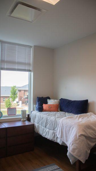 MSU dormitories, like this show room at Deavenport Hall, are home to many students.
