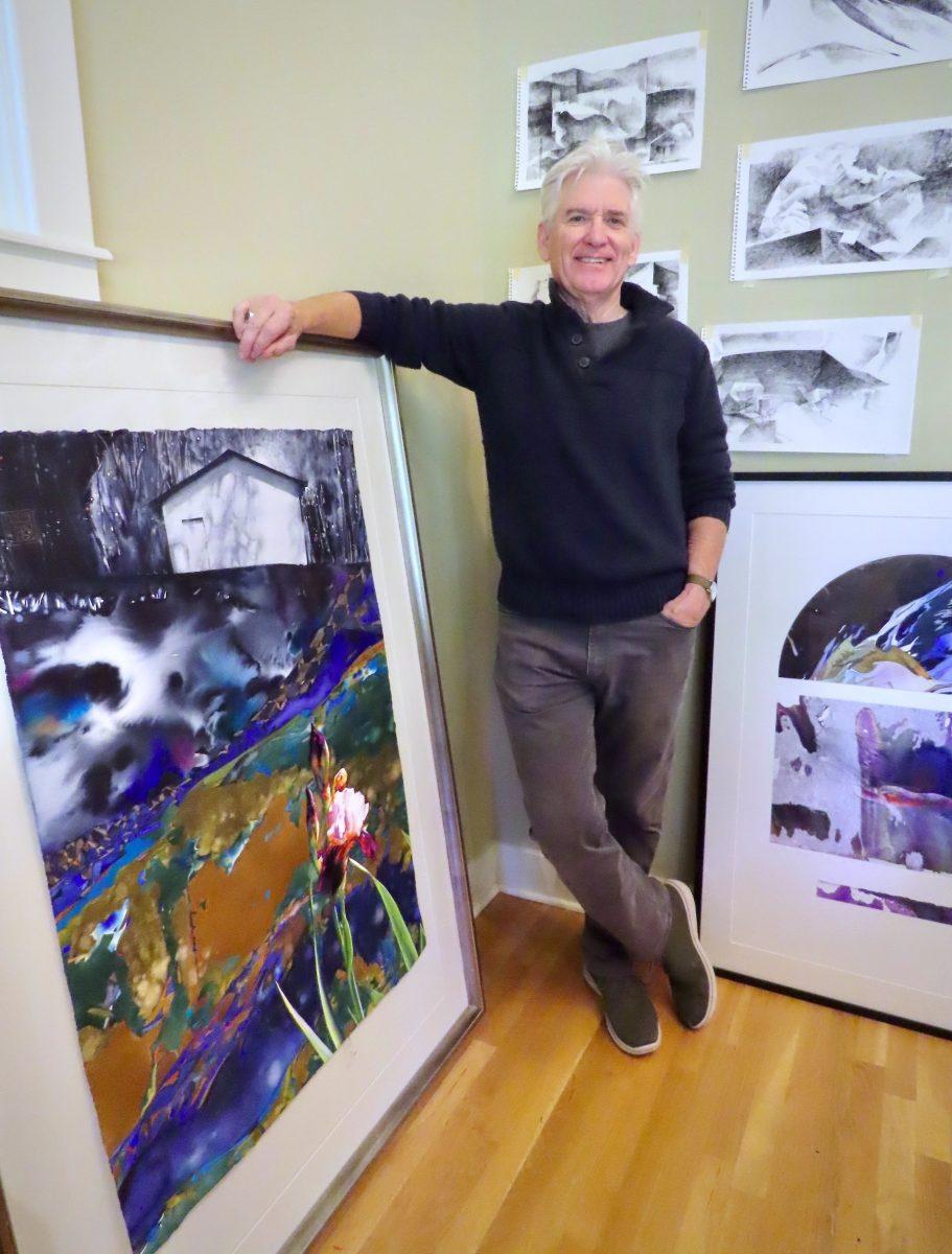 Brent Funderburk exhibits 40 years of art on campus
