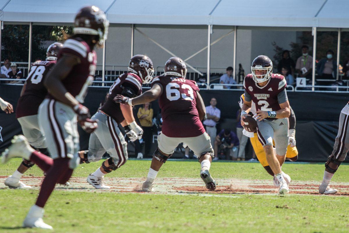 Sophomore quarterback Will Rogers rushes for a first down against LSU. Rogers was awarded SEC offensive player of the week for his play against Texas A&M.