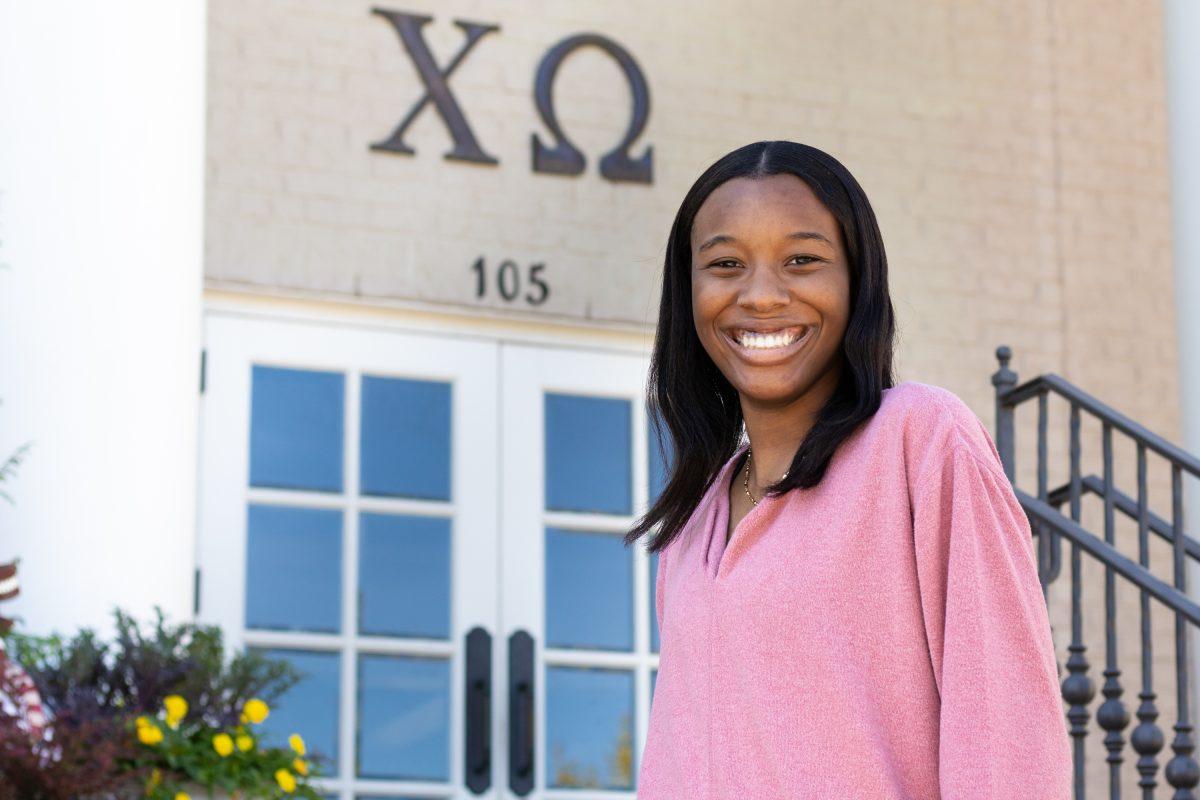 Raylon Johnson, MSU’s first Black president of a Panhellenic sorority, is a member of Chi Omega.