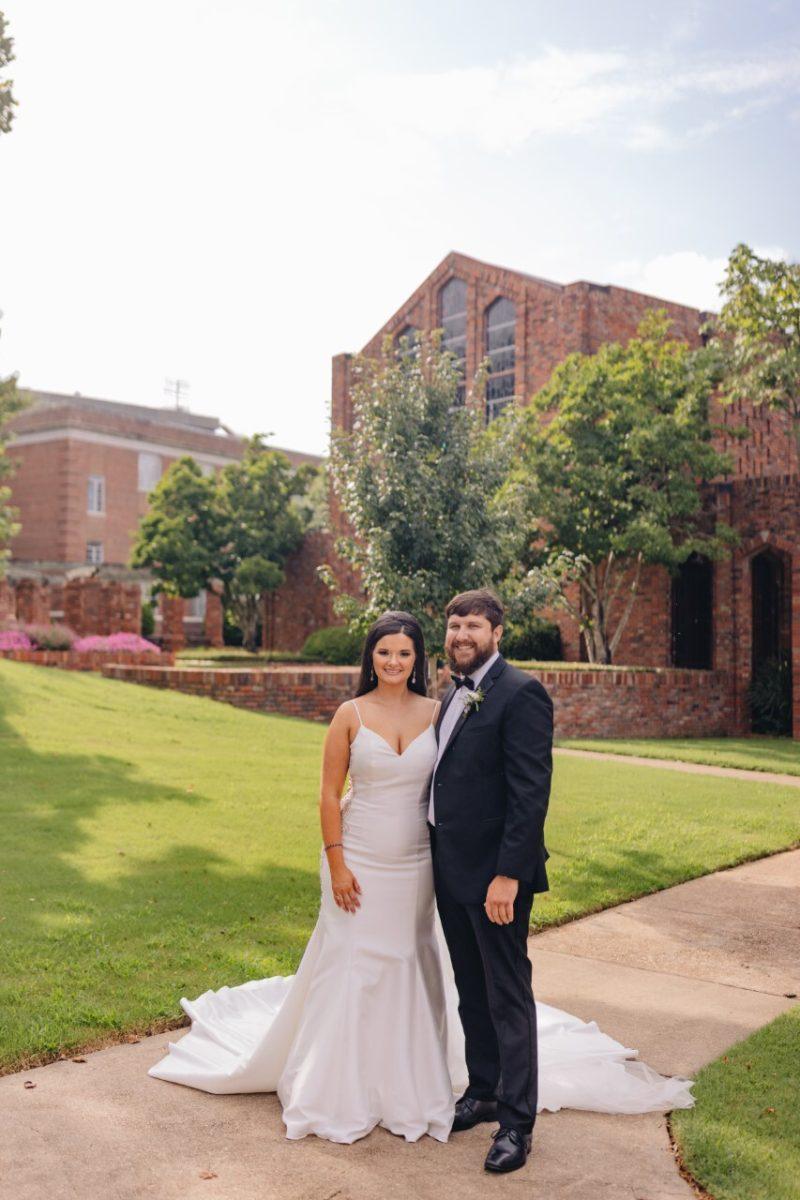Alyssa and Peter McKinley held their wedding at the Chapel of Memories last July.