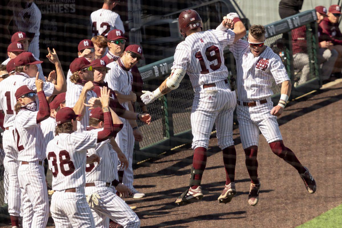 Tanner Allen and Logan Tanner celebrate during last seasons victory over Kentucky.