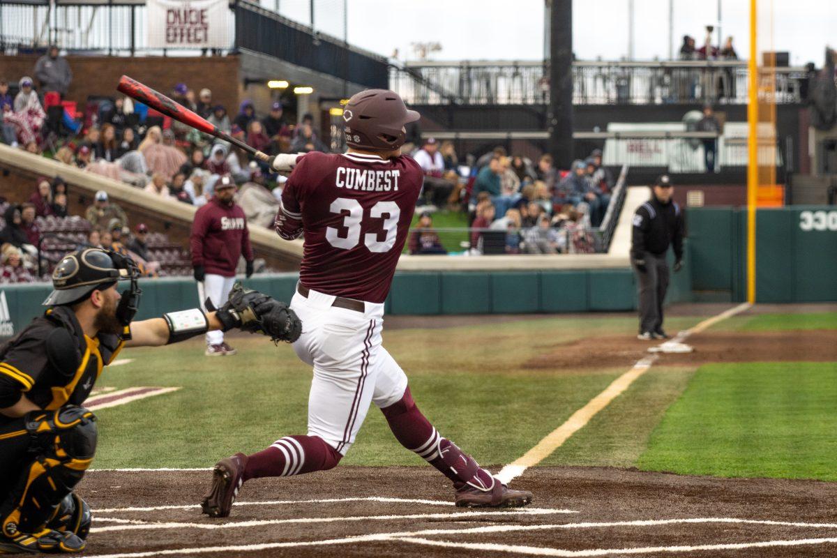 Outfielder Brad Cumbest stakes his claim to left field after an impressive weekend.