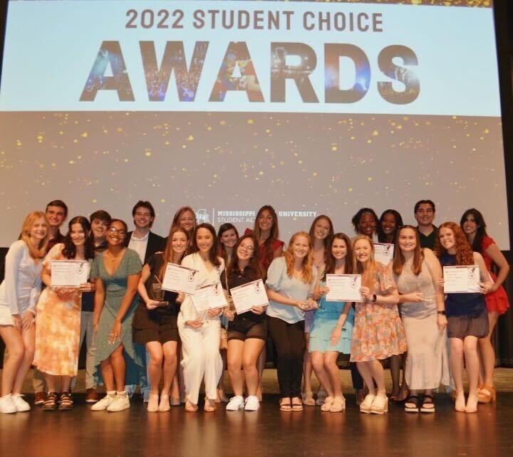 The Student Choice Awards highlights the best students and organizations on campus during the school year. The awards were voted on by their fellow students.