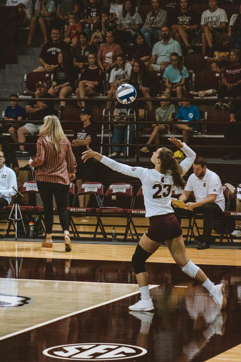 Mississippi+State+volleyball+secured+their+second+win+in+program+history+against+the+Oklahoma+Sooners+on+their+way+to+a+dominant+performance+in+the+Lippy+Invitational.