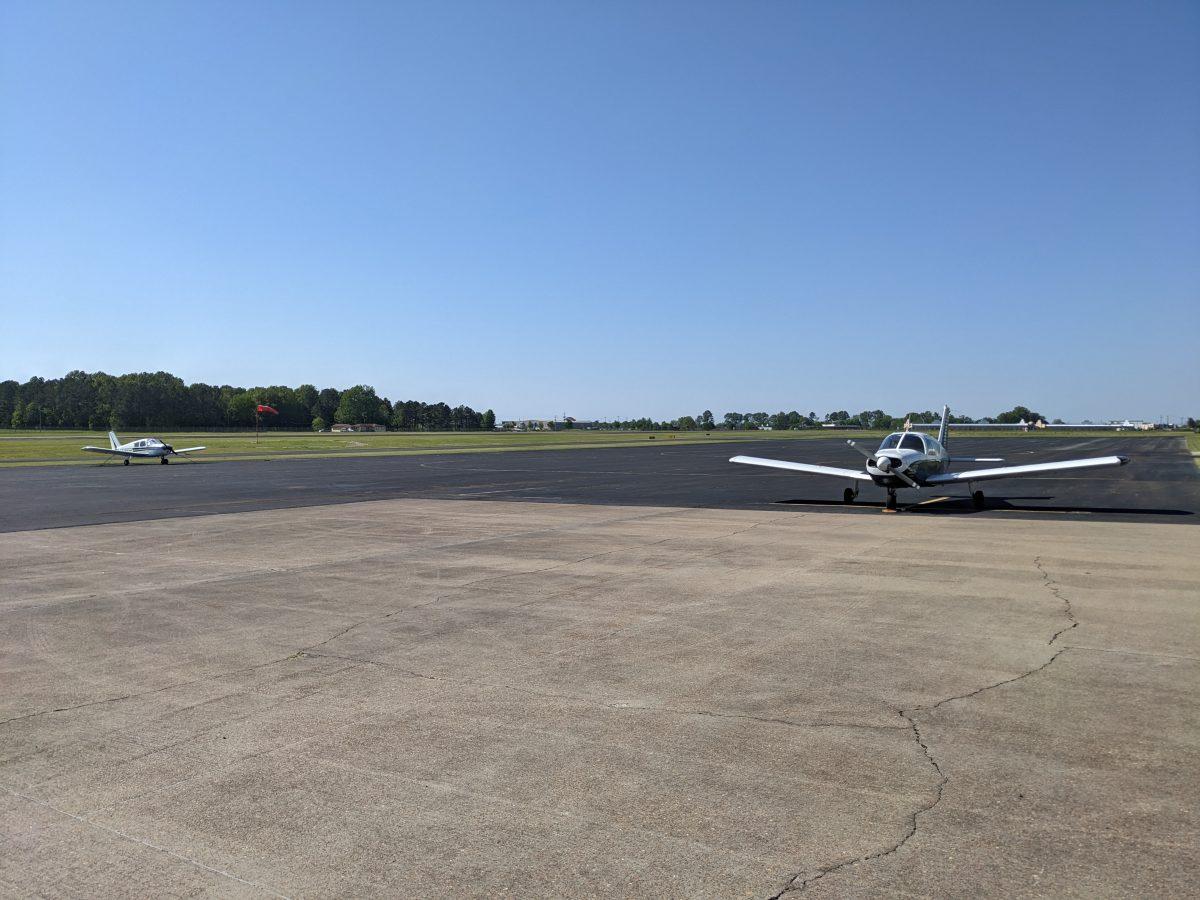 The MSU Raspet Flight Research Laboratory and Circle S Aviation flight school make frequent use of the airports runway.