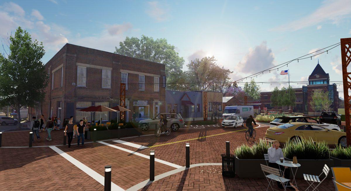 The new streetscape project will make Main Street more pedestrian friendly without compromising parking. Mayor Lynn Spruill said the improved infrastructure will bring a better atmosphere to downtown Starkville. 