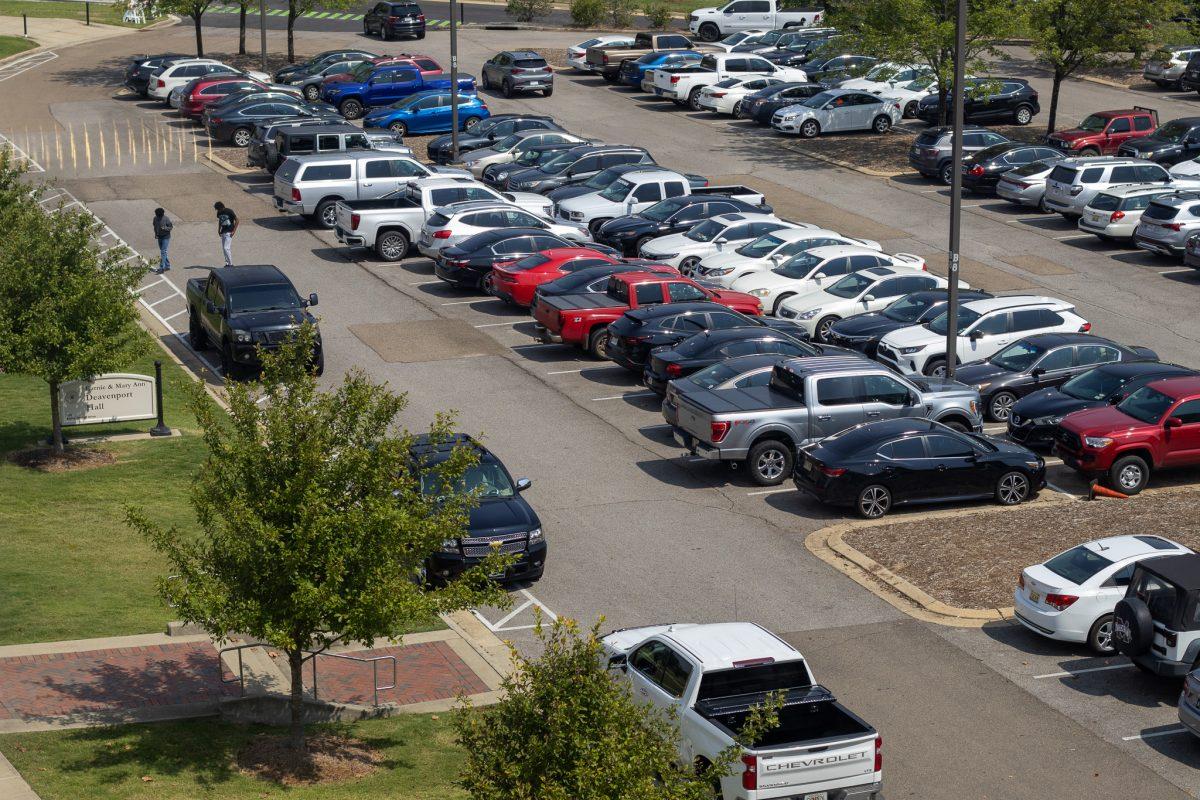 Cars in Deavenport Hall are required to move prior to game days.