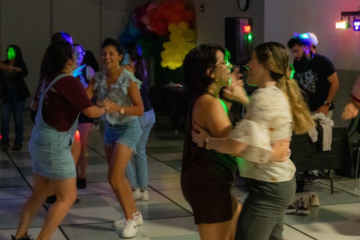 Students who enjoyed A Taste of Latin America took to the dance floor for some fun.