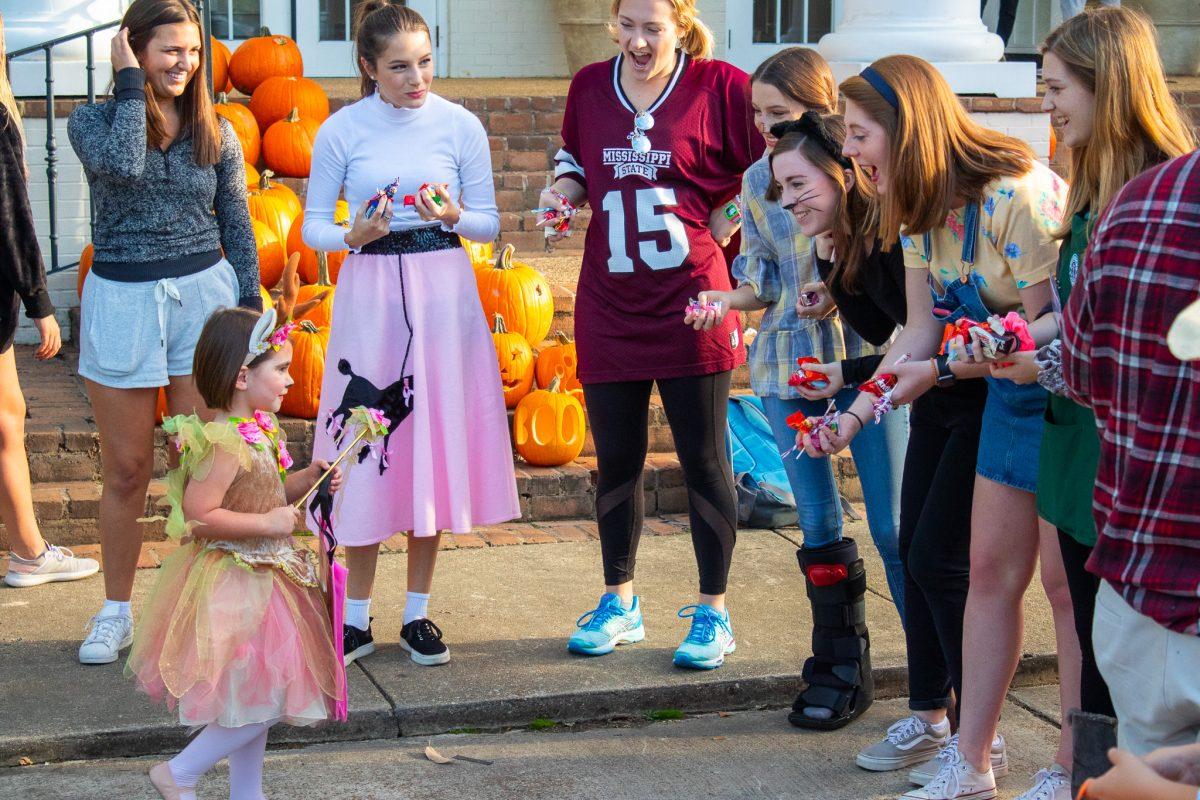 Trick or Treat on the Row provides families with a Halloween atmosphere and candy in bulk.