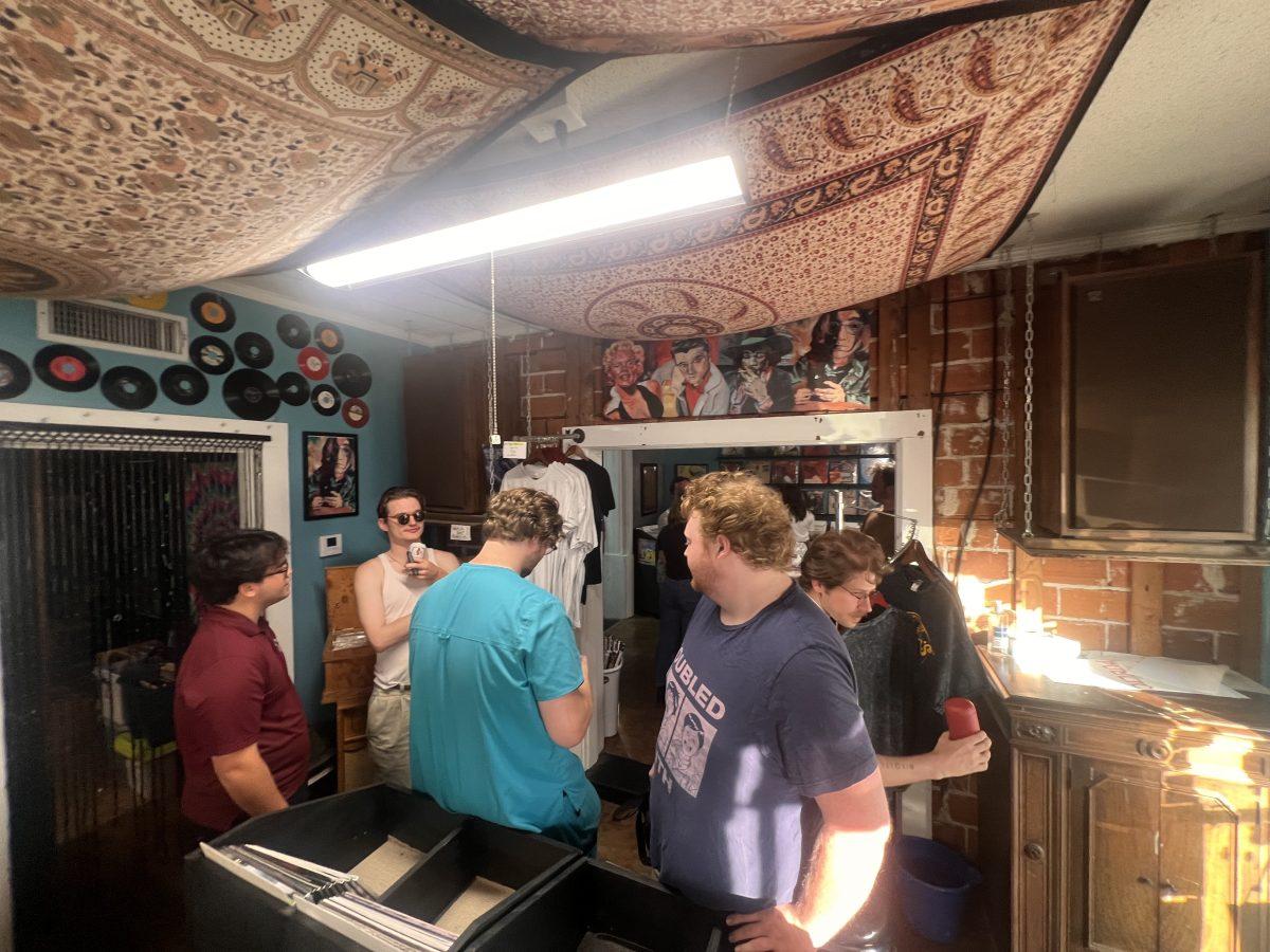 Friends and family of Hartle Road gathered at Scooters Records.