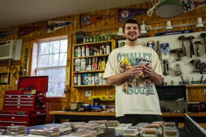Nash Heady, aged 22, has made at least six figures by selling rare sports memorabilia. 