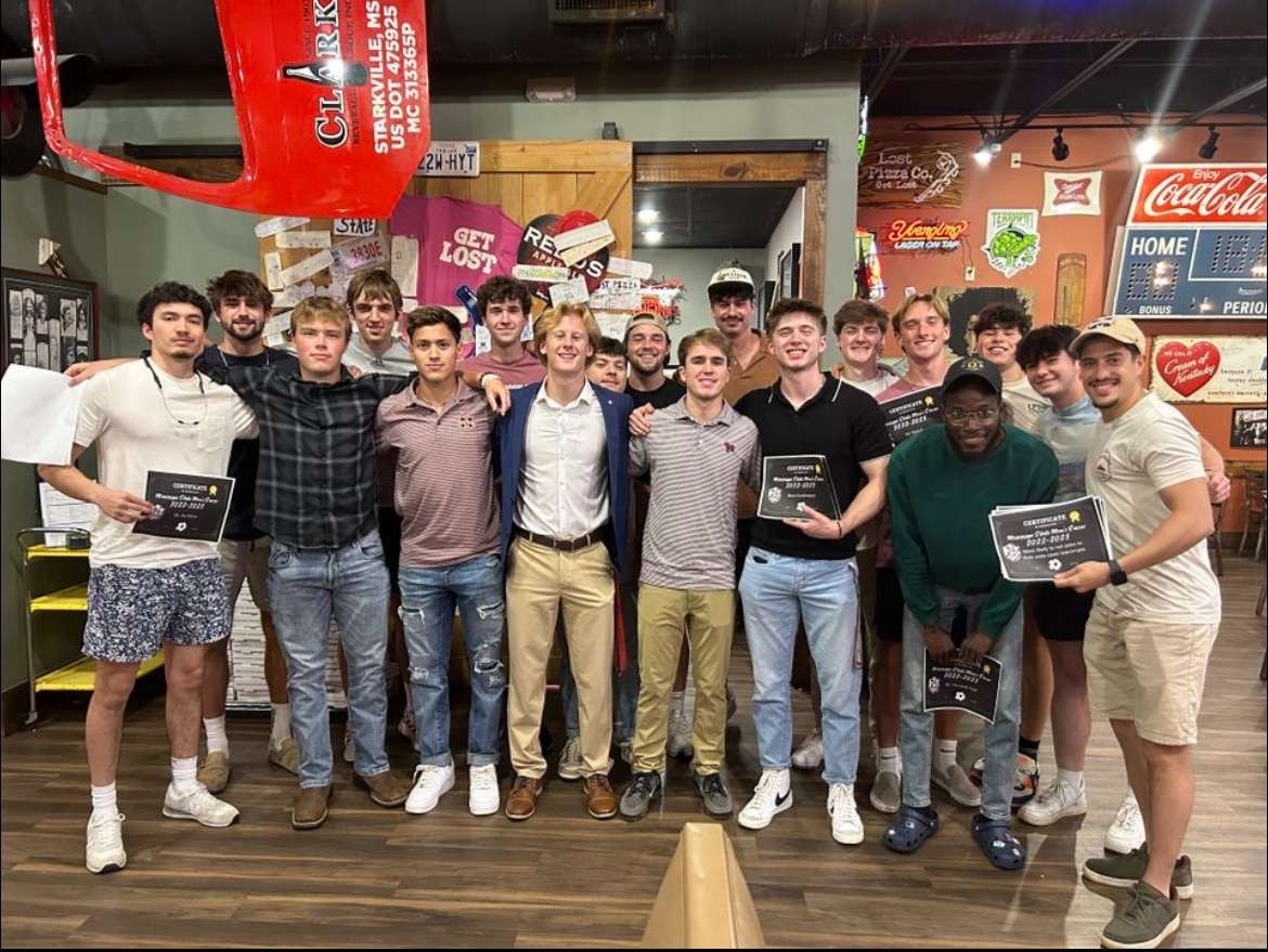 MSU club soccer team celebrates end of the year at Lost Pizza Co.