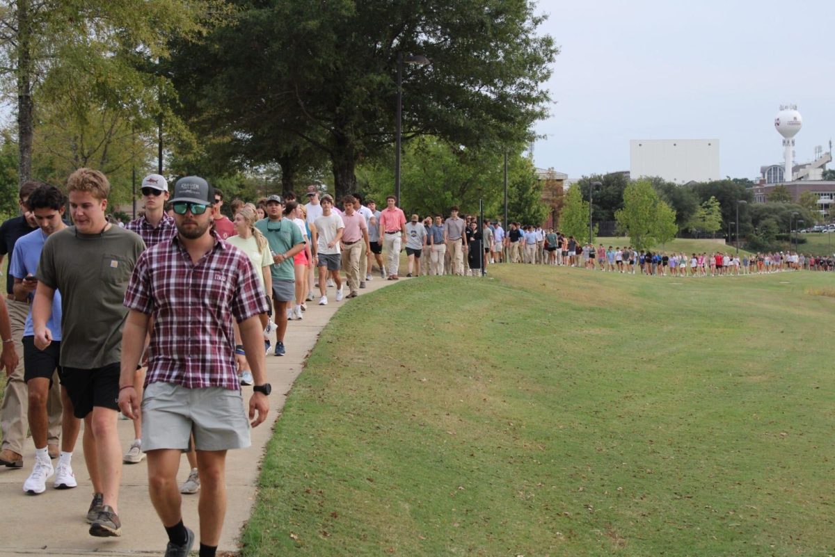 Students came to Chadwick Lake in large numbers to support this event for suicide awareness.