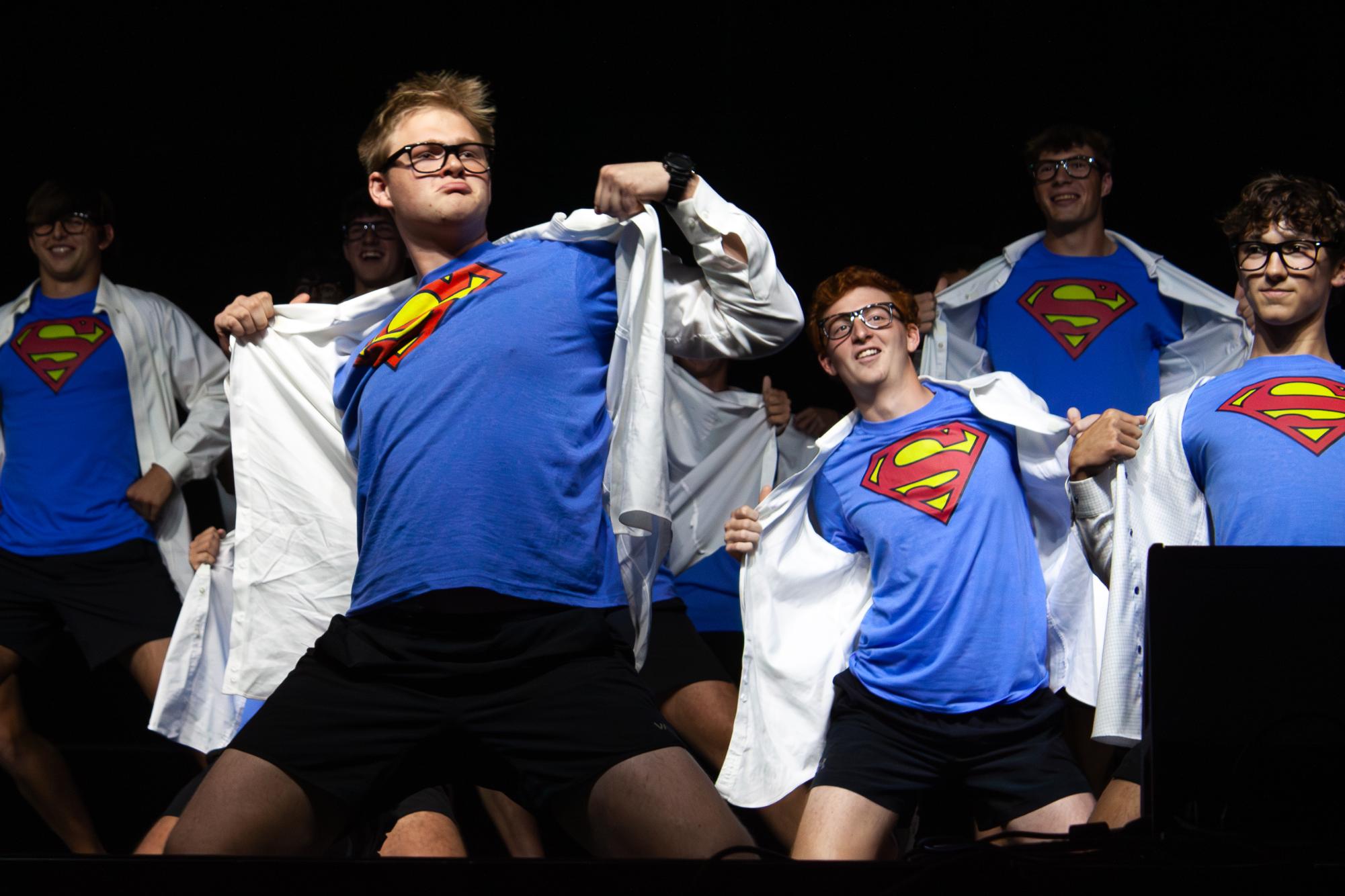 The Humphrey Coliseum was packed with sororities and fraternities ready to cheer on their performers as they performed to songs such as "Bad guy" and "Holding out for a Hero"