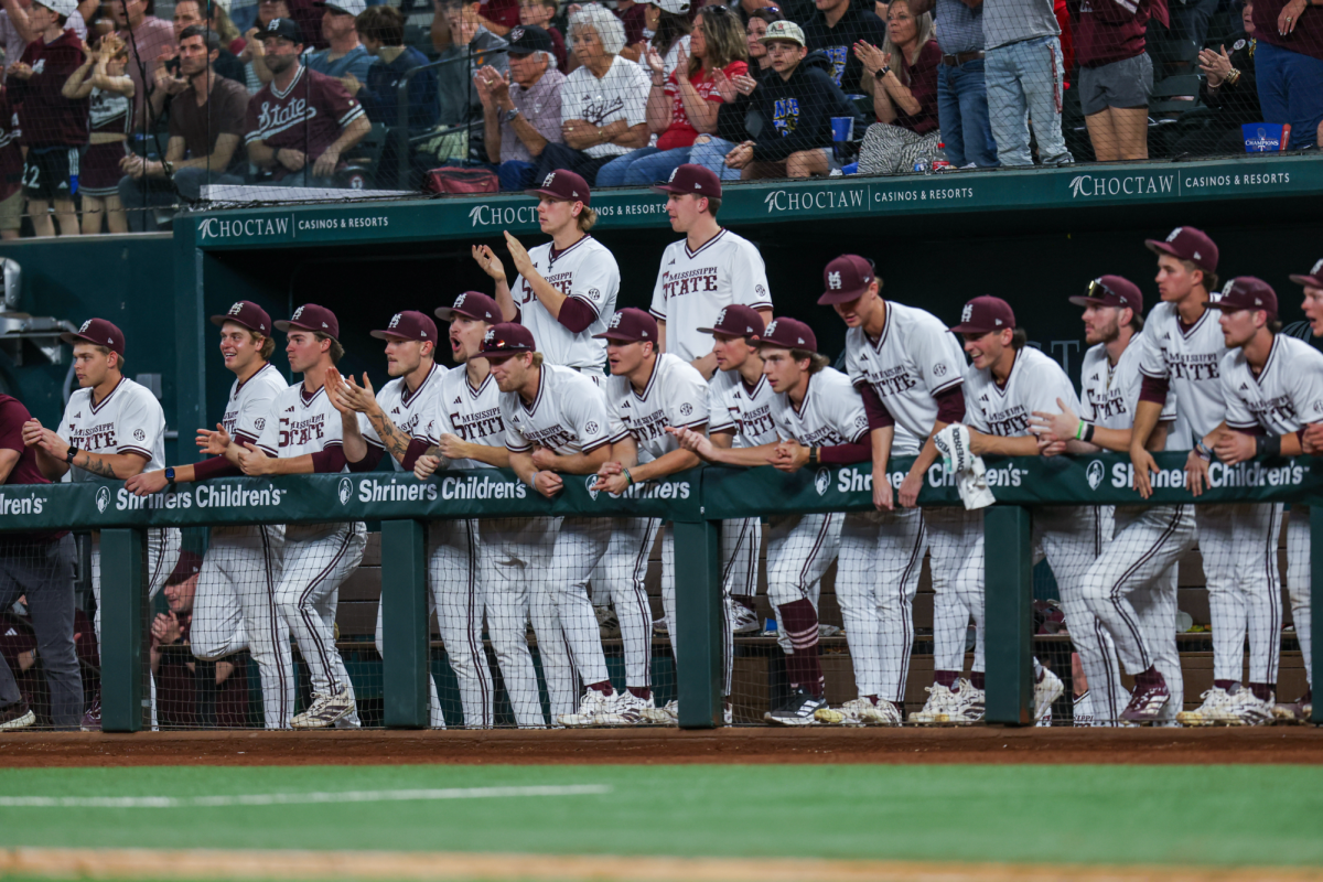 MSU cheers during the game against UCLA Bruins at Globe Life Field.