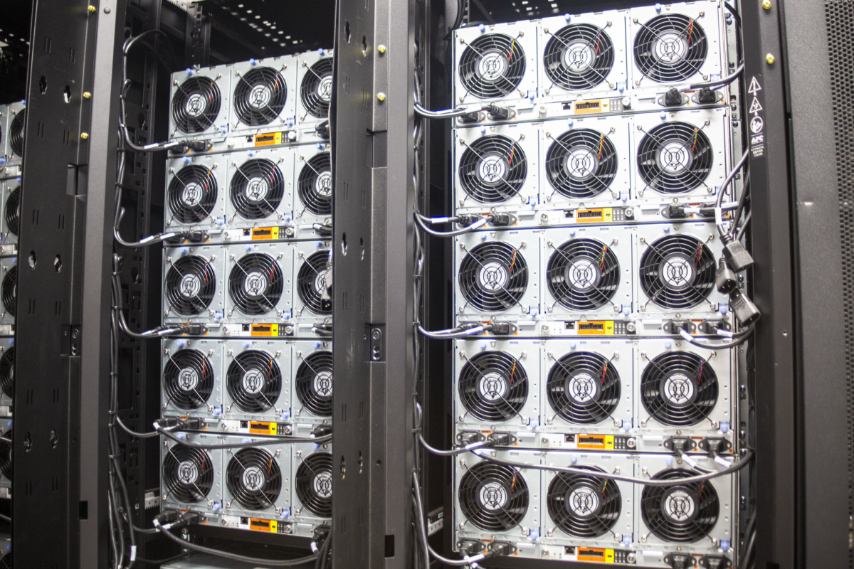 The High Performance Computing Center, shown here in 2022, hosts some of the university’s supercomputers.