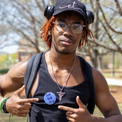 “I need everyone to know I’m a HoNoMo,” said Kaleb Mickle, after receiving an autographed pin from Smock.