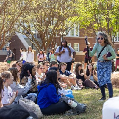 Smock took the opportunity to film and post many crowd videos to her Instagram.